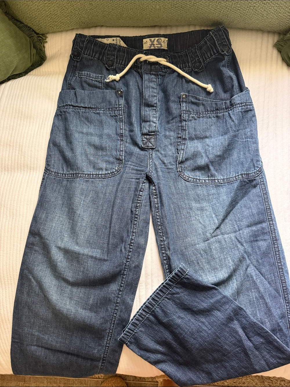 We The Free Women's Straight Leg Denim Jeans in Blue